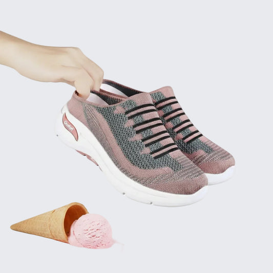 🍒Slip on trainer shoes casual comfort designer women’s footwear for holiday breathable slides non slip mesh mules light weight shoes Support Sport