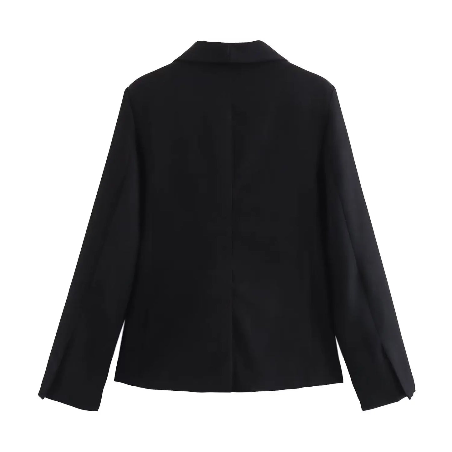 🍒Women's suit jacket with pockets one button clothing versatile slim fit long-sleeved outerwear smart casual Look Mint In Cream