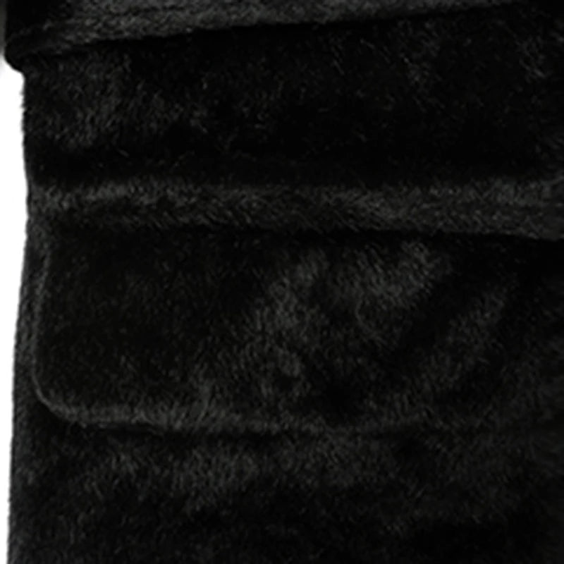 🍒Winter faux fur coat oversized black trench coat womens long black tie belt coat smart casual stylish outerwear