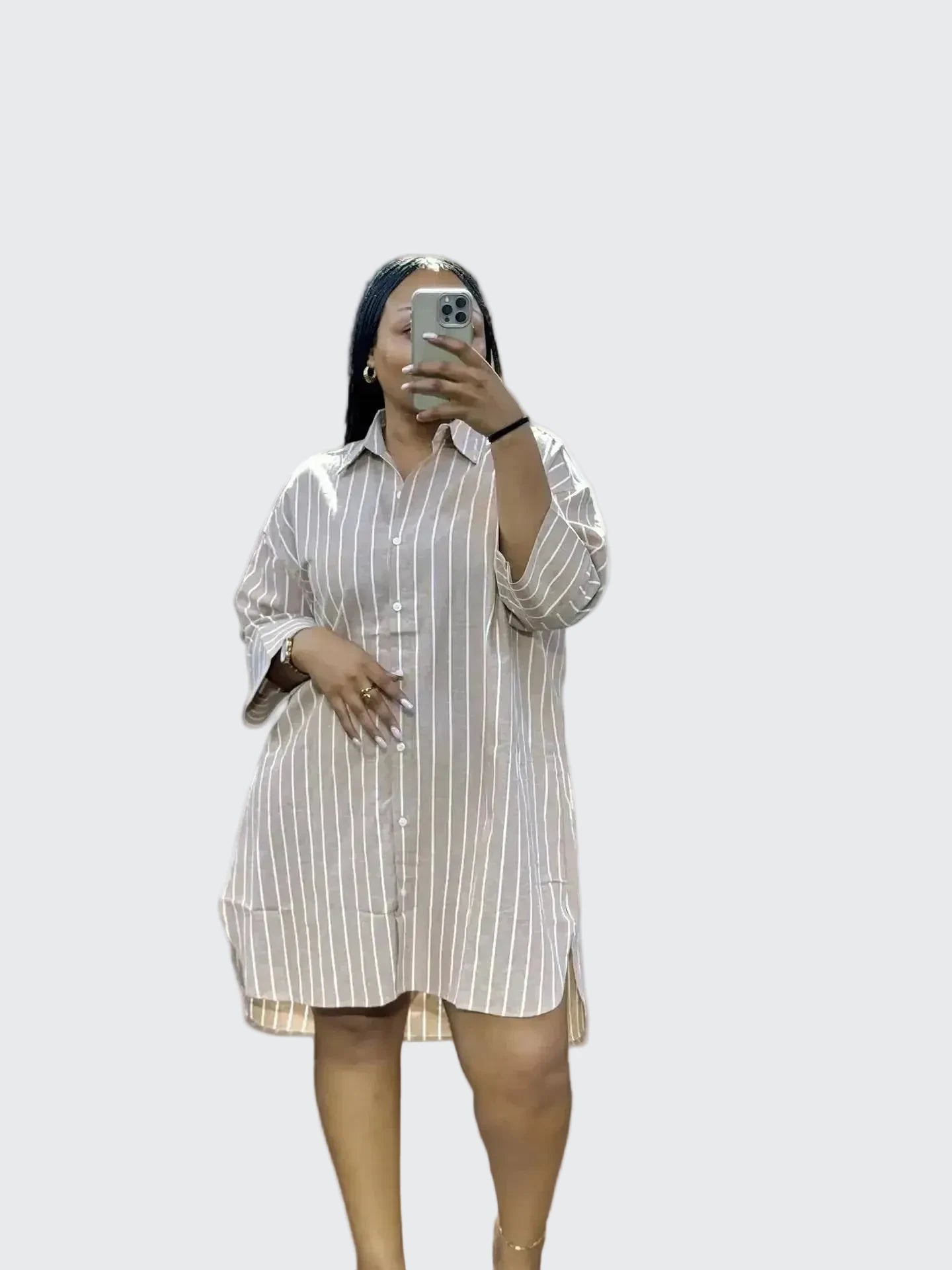 🍒Mid length shirt top turn down collar shirt womens dress tops full sleeve top striped pastel fashion Y2k streetwear Spring summer blouses Shirt Some Style