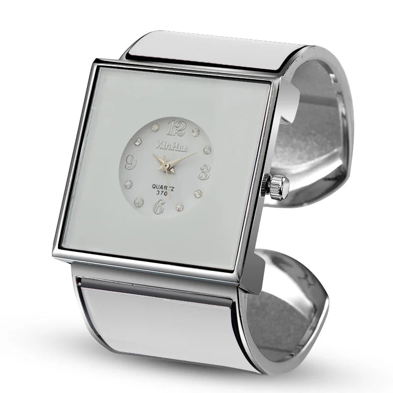 🍒Bangle watch for women casual simple dial stainless steel jewellery wristwatch charming bracelet smart casual quartz watches Get Watched