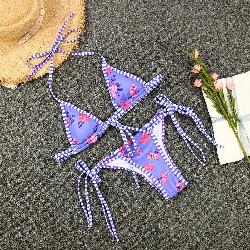 🍒Two piece women's bikini sets Swimsuit brazilian bikini bottoms thong and top female swimwear swimming suit beachwear You Will Love This More Then Just A Teeny Weeny
