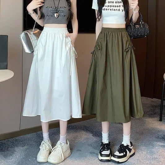 🍒Cargo Skirts with draw string for women's plus size female fashion wear summer clothing skirt stylish chic and elegant aesthetic trendy clothes Draw Your Attention To This Cool Draw String