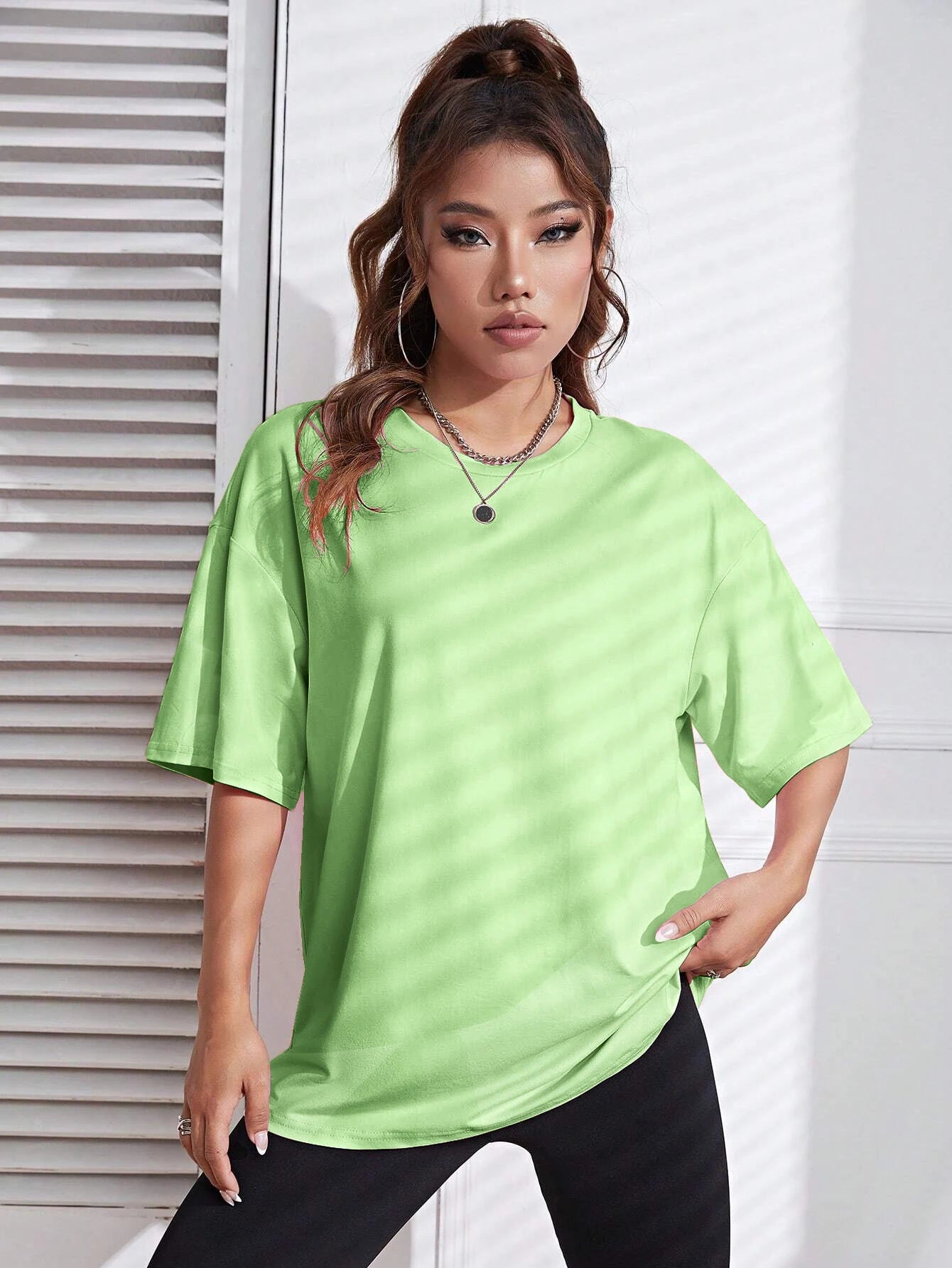 🍒Solid colour cotton t-shirt summer female fashion clothing street wear tops casual short sleeve tee shirts Quality T-shirt Alert