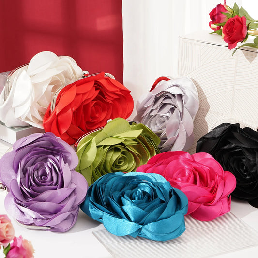 🍒Evening flower bag small bride purse occasion party handbag for wedding guest floral chain bag ladies clutch Picked For You