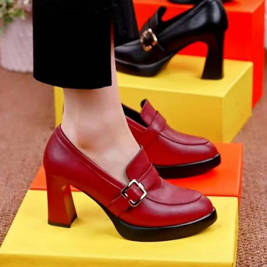 🍒Women’s pointed toe pumps high quality shoes fashion high heels female party shoes smart casual shoes Get REDy For These