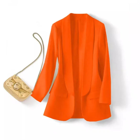 🍒versatile blazer color casual wear for women spring and autumn fashion clothes elegant office wear for ladies smart casual wear for work occasion jacket colorful Colour Up Your Form