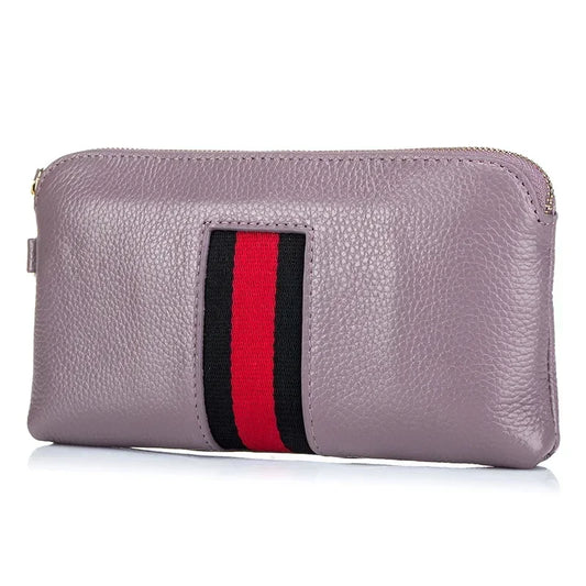 🍒Genuine leather clutch bag women’s zipper handbag cowhide wrist bag for women casual wrist let pouch smart casual accessories Dont WRIST Missing This, BAG It Now