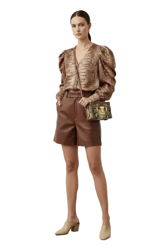 🍒Luxury crossbody designer bag brand high quality genuine leather shoulder box bag for women fashion snake print medium sized bag for occasion or casual Dont Be BOXed into ordinary slide to a SNAKE BAG