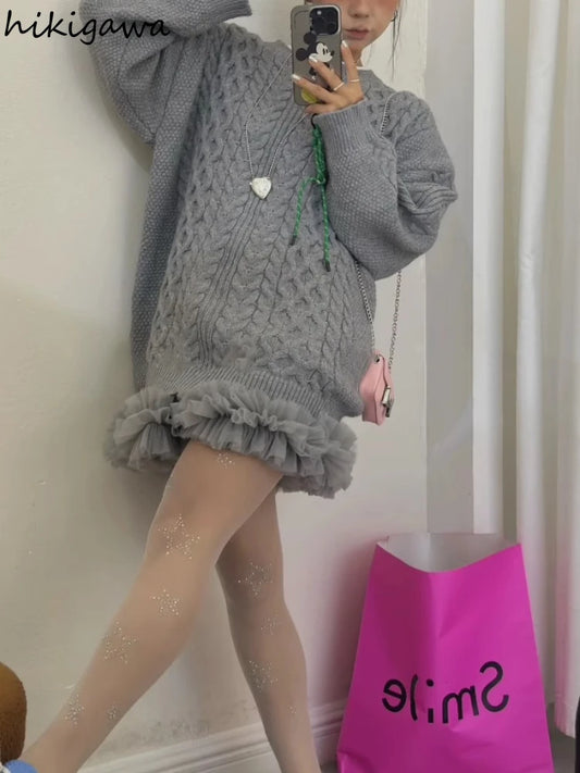 🍒Sweet girl fashion for women high waist a-line mini skirt cute pleated gauze summer clothing y2k mesh skirts Mesh To Mini Mesh