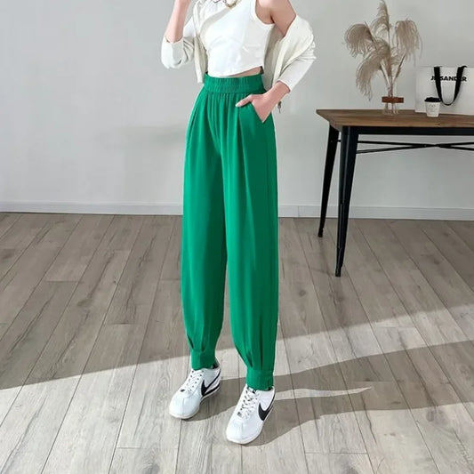 🍒Pencil trousers women harem pants high quality trendy clothes chic and elegant original G 90s smart casual fashion Write This Pencil On Your List