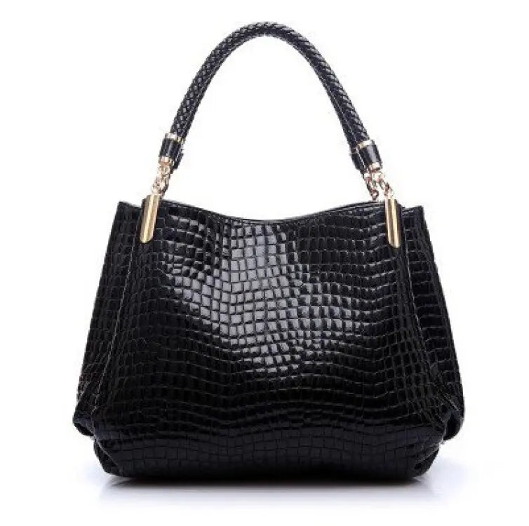 🍒Faux crocodile leather bag designer for women handbags womens summer bag top handle bags ladies casual tote Dial Up On Croc
