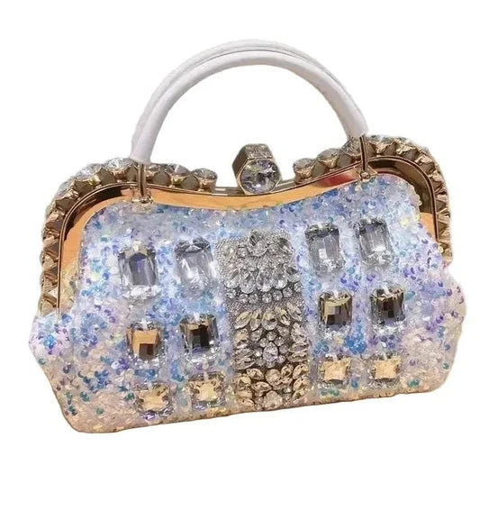 🍒Diamond sequin bag designer handbag brand fashion encrusted embellished crossbody body shoulder bags for evening wear occassion Rush For This Crust