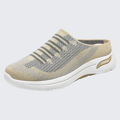 🍒Slip on trainer shoes casual comfort designer women’s footwear for holiday breathable slides non slip mesh mules light weight shoes  Support Sport