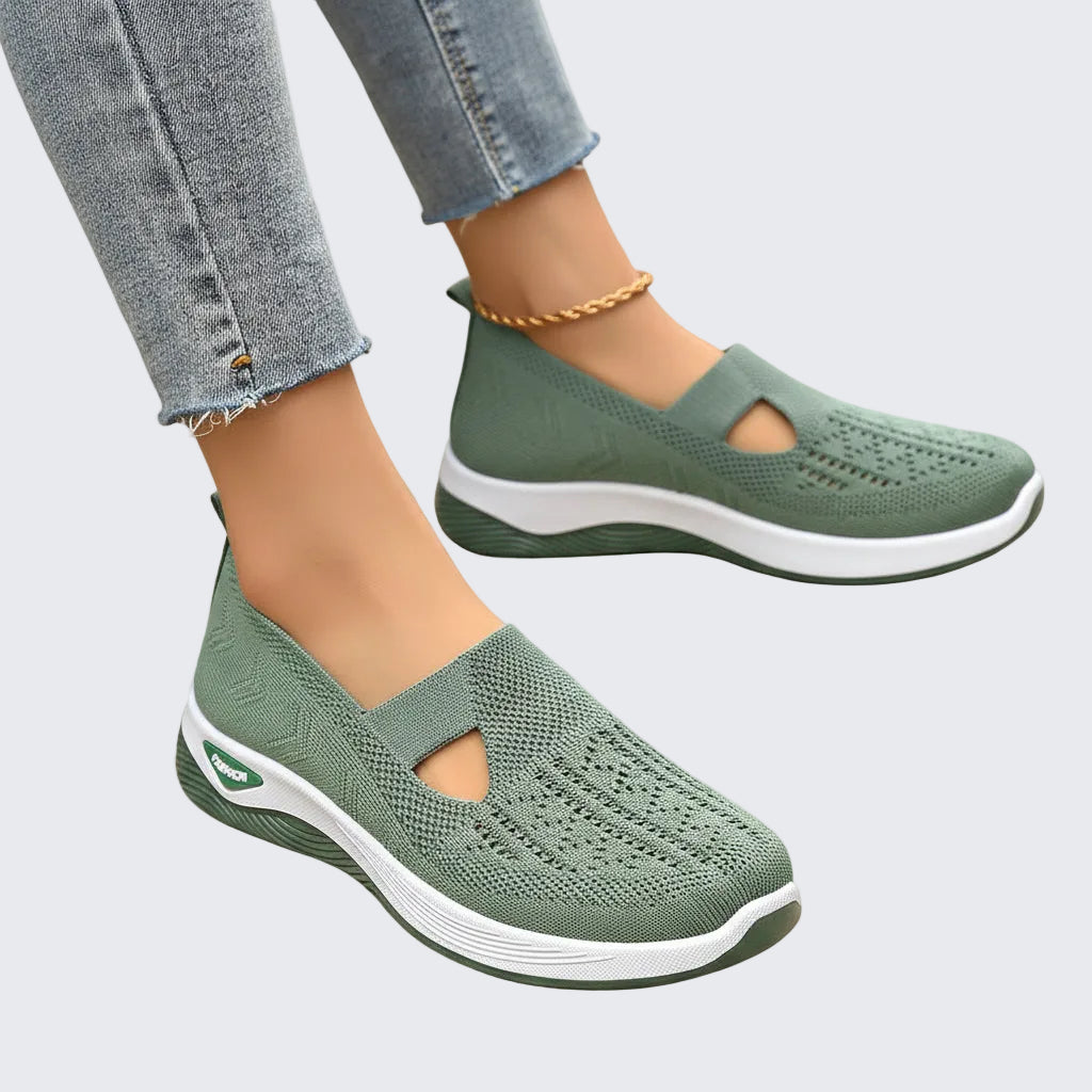 🍒Breathable comfortable shoes casual slip on shoes light weight mesh summer footwear for women rubber sole walking shoes Fashion Mesh-age