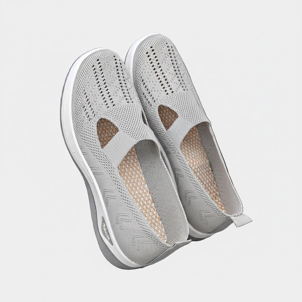 🍒Breathable comfortable shoes casual slip on shoes light weight mesh summer footwear for women rubber sole walking shoes Fashion Mesh-age