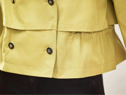🍒Short Windbreaker Jacket for women's spring and autumn popular trench style high-end casual fashion outerwear Don’t WIND up with boring jackets take a BREAK(er)