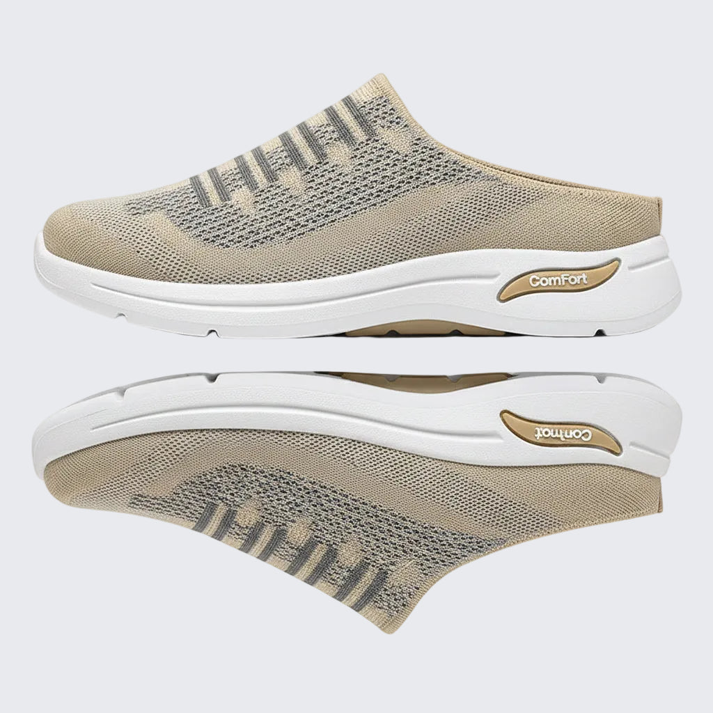 🍒Slip on trainer shoes casual comfort designer women’s footwear for holiday breathable slides non slip mesh mules light weight shoes  Support Sport