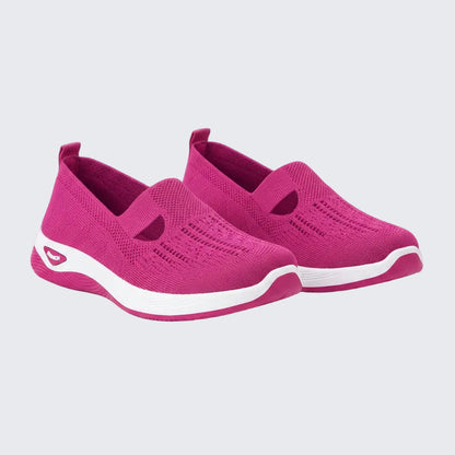 🍒Breathable comfortable shoes casual slip on shoes light weight mesh summer footwear for women rubber sole walking shoes Fashion Mesh-age