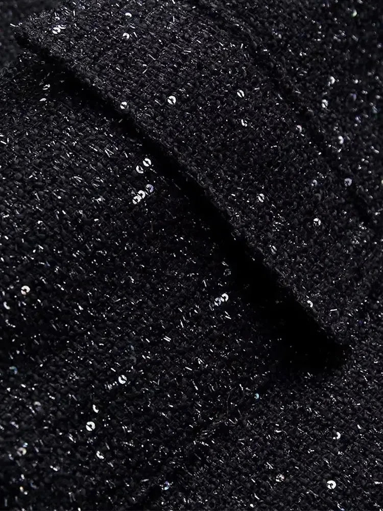 🍒Shine sequin jacket Y2k stand collar short coats for women long sleeve shiny outerwear autumn winter occassion party wear clothing Glisten In Glitz