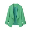 🍒Simple and versatile candy colour clothes lapel long sleeve jacket smart casual wear women spring summer wear Get Saturated In Fashion