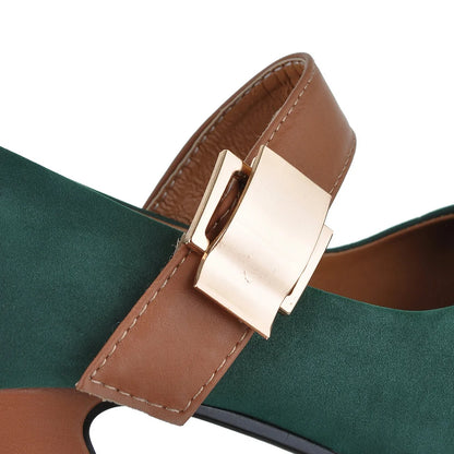 🍒High heel pumps with straps trendy women's footwear mary jane platform contrast colour shoes smart casual Cool Contrast