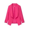 🍒Simple and versatile candy colour clothes lapel long sleeve jacket smart casual wear women spring summer wear Get Saturated In Fashion