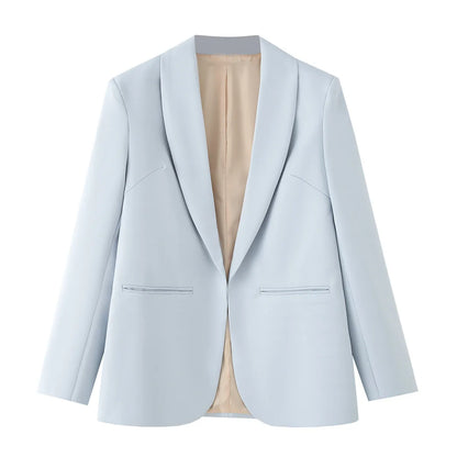 🍒Women's summer clothing elegant commuting jacket flourescent wear style ersatile casual suit jacket smart casual Illuminate In Luminous