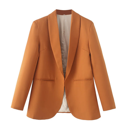 🍒Women's summer clothing elegant commuting jacket flourescent wear style ersatile casual suit jacket smart casual Illuminate In Luminous