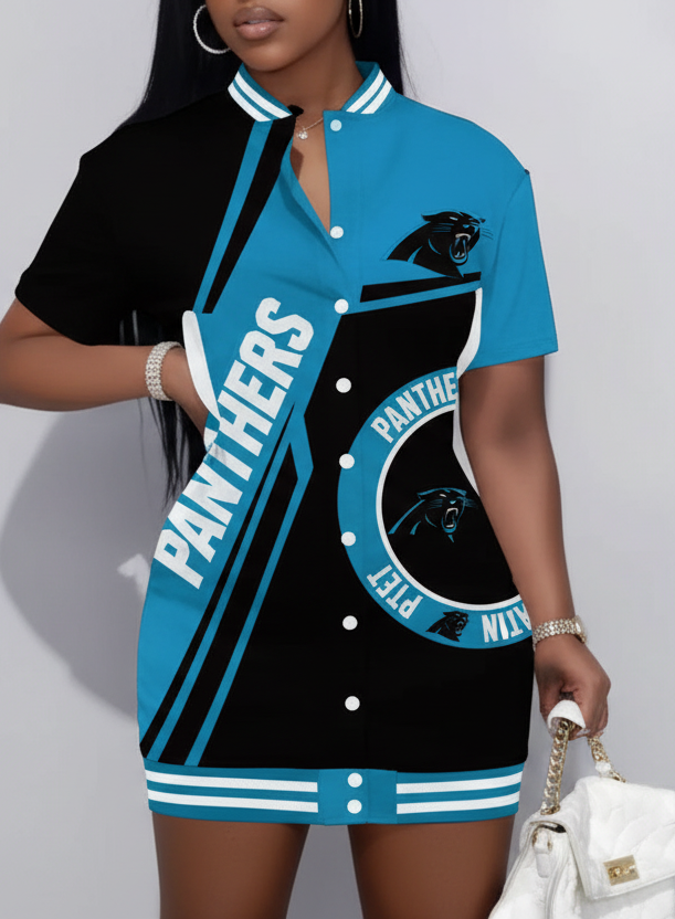 🍒American football jersey dress shirt 49 Steeler plus size short outfits limited edition button down long sleeve Jacket dress casual wear women Football Fab Fashion