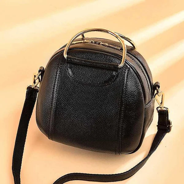 🍒Genuine leather shoulder bags for women's luxury handbags fashion crossbody bag female Purse bag smart casual round bag  Its Round About time for A New Bag Leather bag