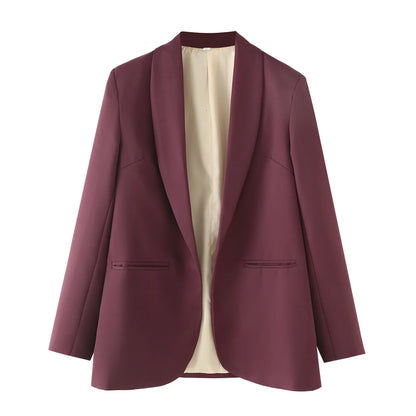 🍒Women's summer clothing elegant commuting jacket flourescent wear style ersatile casual suit jacket smart casual Illuminate In Luminous