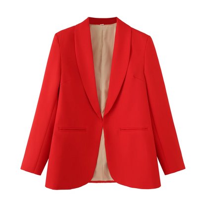 🍒Women's summer clothing elegant commuting jacket flourescent wear style ersatile casual suit jacket smart casual Illuminate In Luminous