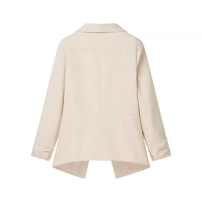 🍒Simple and versatile candy colour clothes lapel long sleeve jacket smart casual wear women spring summer wear Get Saturated In Fashion