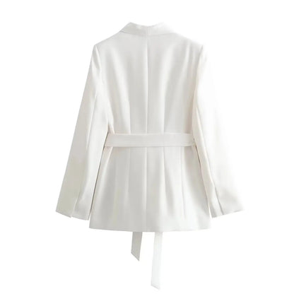 🍒Long sleeve lapel blazer belted jacket kimono style occasion wear smart casual clothing feminine fashion wear kim ono  Owns This You Can Too