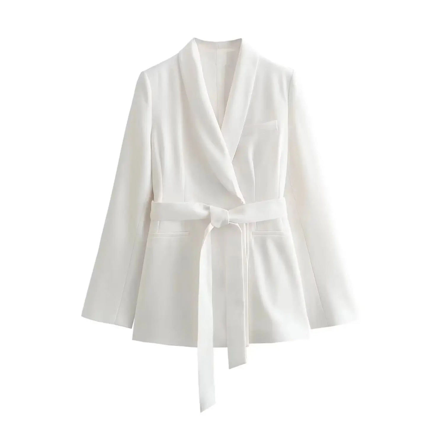 🍒Long sleeve lapel blazer belted jacket kimono style occasion wear smart casual clothing feminine fashion wear kim ono  Owns This You Can Too