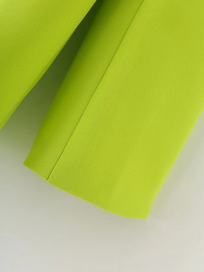 🍒Women's summer clothing elegant commuting jacket flourescent wear style ersatile casual suit jacket smart casual Illuminate In Luminous