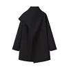 🍒French style coat mid length Women's autumn winter clothing sweet simple outerwear high collar scarf jacket fashion  loose casual clothing Feel Positive In This Over Shoulder