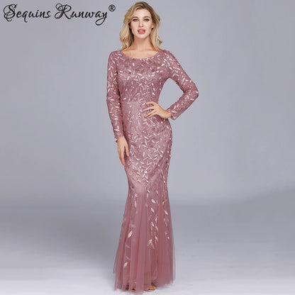 🍒Sequin maxi cocktail dress long bridesmaid prom outfit for special occasion party club bodycon vintage style clothing You'll Fish This Mermaid Out Time &Time