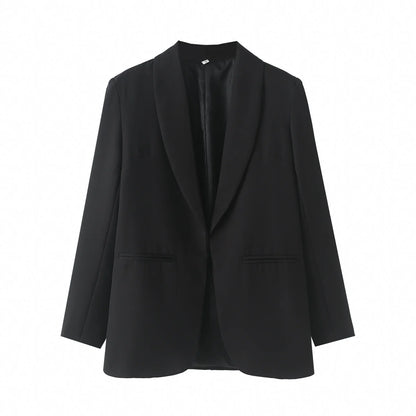 🍒Women's summer clothing elegant commuting jacket flourescent wear style ersatile casual suit jacket smart casual Illuminate In Luminous