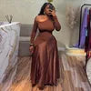 🍒Summer maxi dress slim smart casual womens wear maxi outfit off shoulder occasion party satin clothing Be SAT-IN JERSEY Fashion