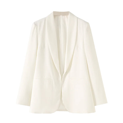 🍒Women's summer clothing elegant commuting jacket flourescent wear style ersatile casual suit jacket smart casual Illuminate In Luminous