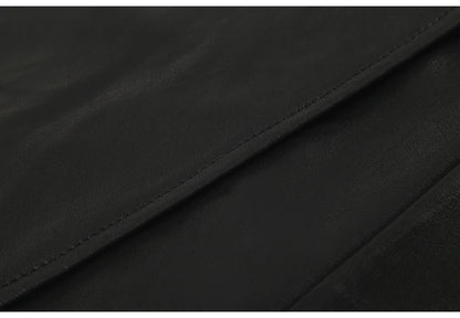 🍒Extra long faux leather trench coat for women double breasted luxury elegant long smart casual pu outerwear Keep aBREAST of DOUBLE take clothing