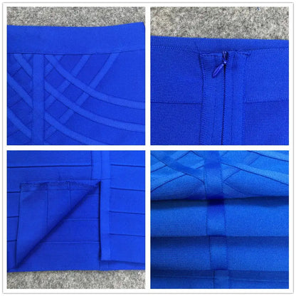 🍒Black bandage skirt fitted midi fashion for women vintage summer wear for ladies Clothes elasticated pencil skirt Pencil This One In