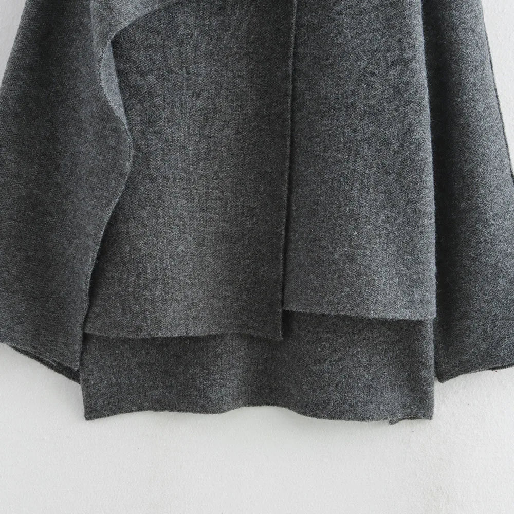 🍒Autumn winter womens fashion chic vintage cape coat long sleeve outerwear woven style smart casual jacket for women No HOPEing for this CAPE Just visit your basket