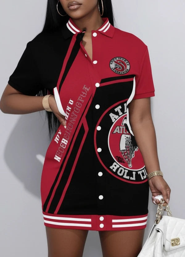 🍒American football jersey dress shirt 49 Steeler plus size short outfits limited edition button down long sleeve Jacket dress casual wear women Football Fab Fashion
