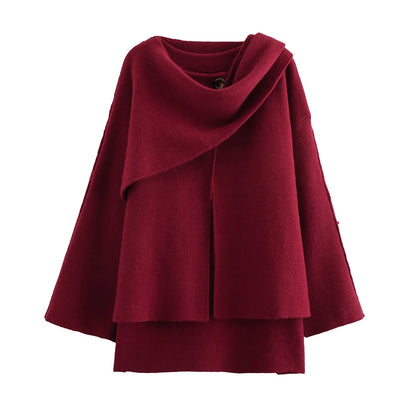 🍒Autumn winter womens fashion chic vintage cape coat long sleeve outerwear woven style smart casual jacket for women No HOPEing for this CAPE Just visit your basket