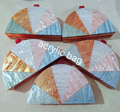 🍒Orange resin bag with handle women shoulder bag acrylic box clutch bag evening purse wedding party purse wallet No Need To Squeese Money Out For this Orange