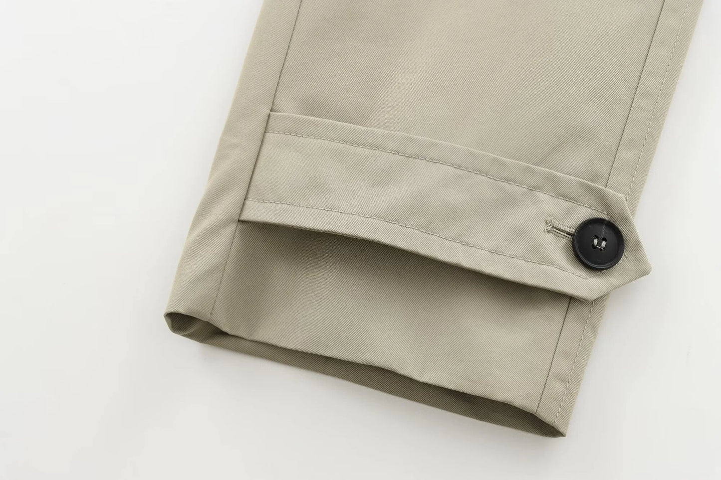 🍒Autumn winter womens fashion retro jacket double-breasted long-sleeve short long sleeve trench coat wind breaker smart casual coat (In Short ) Classic Coat