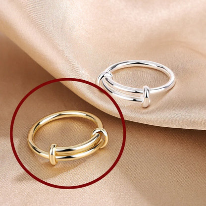 🍒925 Sterling silver rings for women geometric fine jewellery finger adjustable rings Interware cubic zirconia accessorize trendy jewellery for women birthday gifts